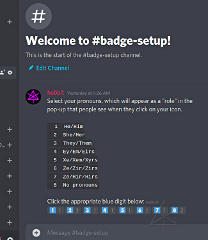 working/presentable pronoun menu, simple numeric