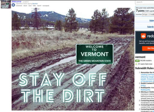Reddit post: Vermont slogans