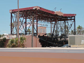 Venice Theatre fly house after Hurricane Ian