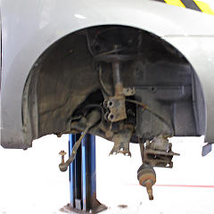 Naked wheelwell