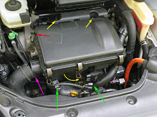 air box cover, and what bolts to remove