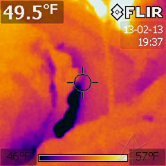 Cold patch at HRV intake