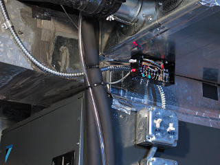 HVAC integration box mounted