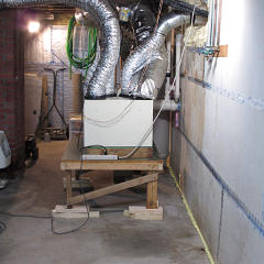 HRV shifted out from wall