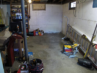 Basement looking much clearer