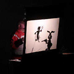 Shadow puppetry, down came the good fairy