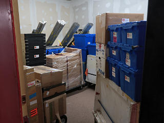 Annex/artshow storage ready to go