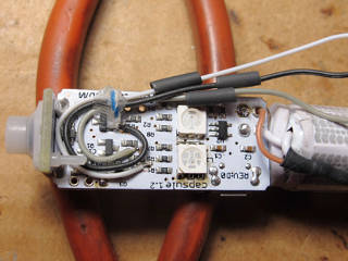 Tap wires soldered in