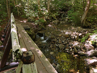 A very robust bridge over a small creek