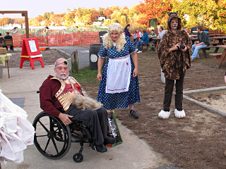 Some staffers in costume