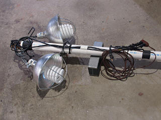 Preassembled PVC light pole rig