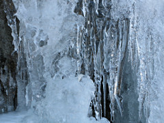 icicles from runoff