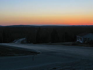 sunset over rt. 9