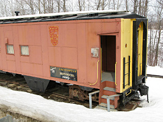 Frenchville historical train cars