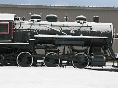 Gorham steam locomotive detail