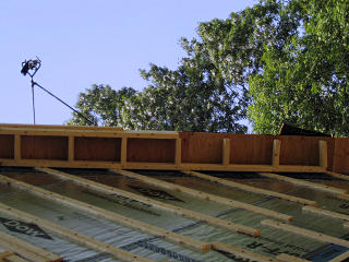Partial gable ladder