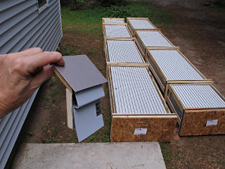 Roof panel crates